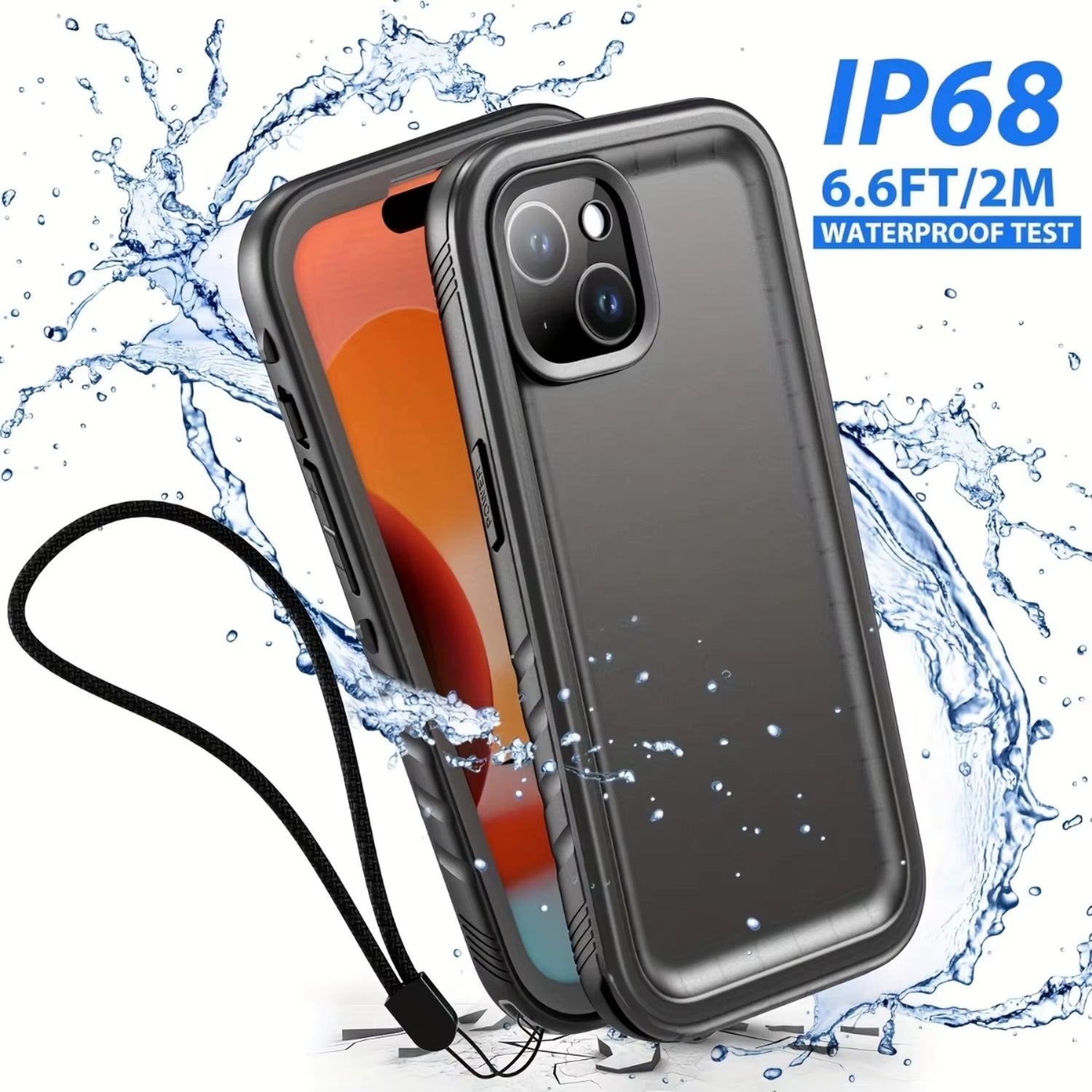 "Waterproof Case for iPhone 15/14/13/12/11 Pro Max & SE"