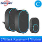 Wireless Outdoor Doorbell with Music Melody & Security Alarm
