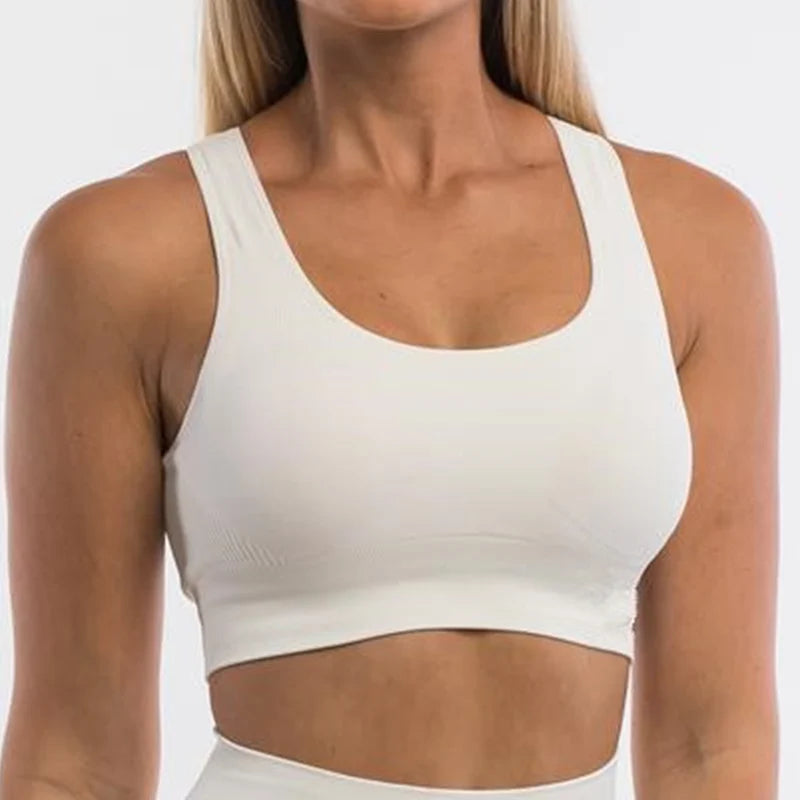 Pericic Seamless Top Backless Bra Without Bones Female Underwear Women Cropped Tank Top Jogging Bra Women Crop Top Sportwear