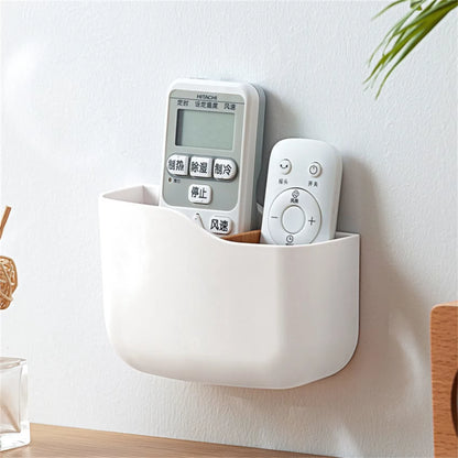 Punch-Free Wall-Mounted Phone & Remote Storage Holder