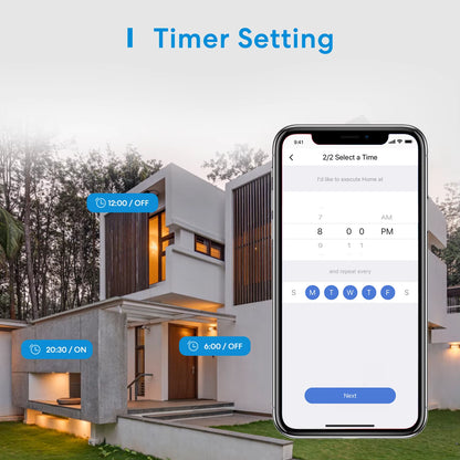 HomeKit Smart Outdoor WiFi Plug, Alexa & Google Compatible
