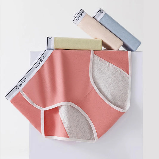 Women's Leakproof Menstrual Underwear – High-Waist Cotton Period Panties for Comfort & Protection