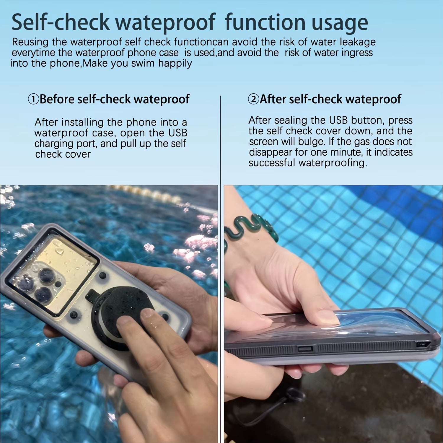"Shockproof Waterproof Phone Case 6.9'' with Stand & Protection"