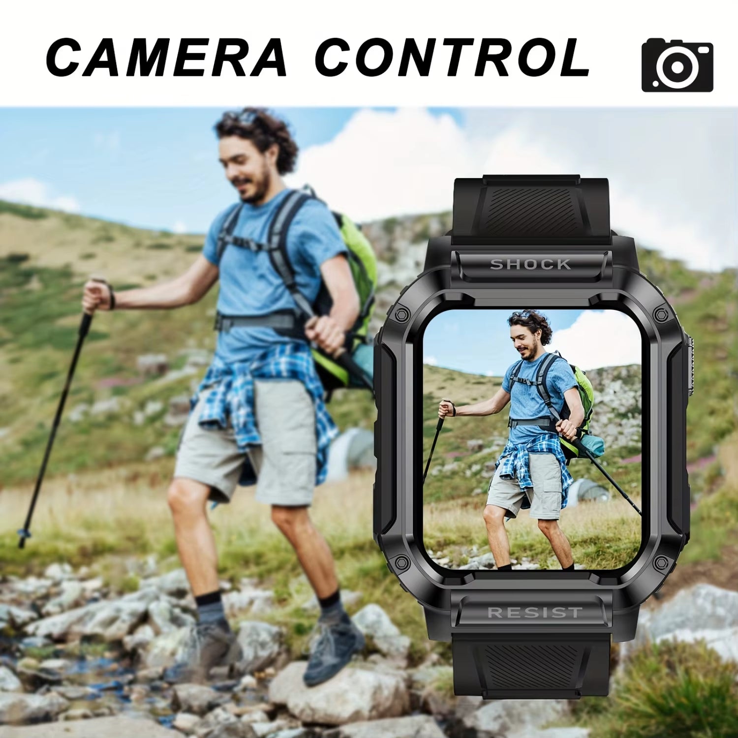 Smart Watch with Wireless Calling, Sport Modes & Custom Wallpaper