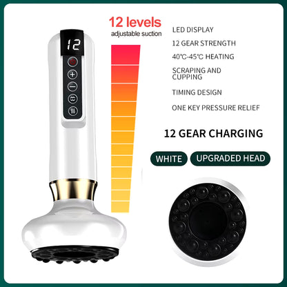 Electric Cupping Massager Vacuum Suction Guasha Cellulite