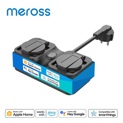 HomeKit Smart Outdoor WiFi Plug, Alexa & Google Compatible
