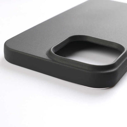 Black Matte Soft Silicone Phone Case for iPhone (All Models)