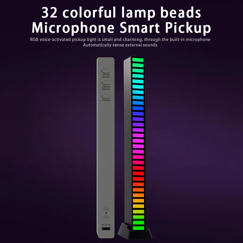 RGB Sound Control LED Lamp with APP for Desktop Ambient Light