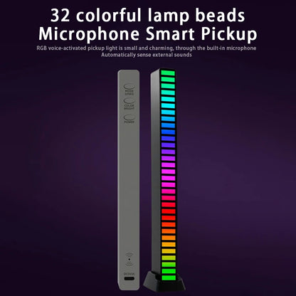 RGB Sound Control LED Lamp with APP for Desktop Ambient Light