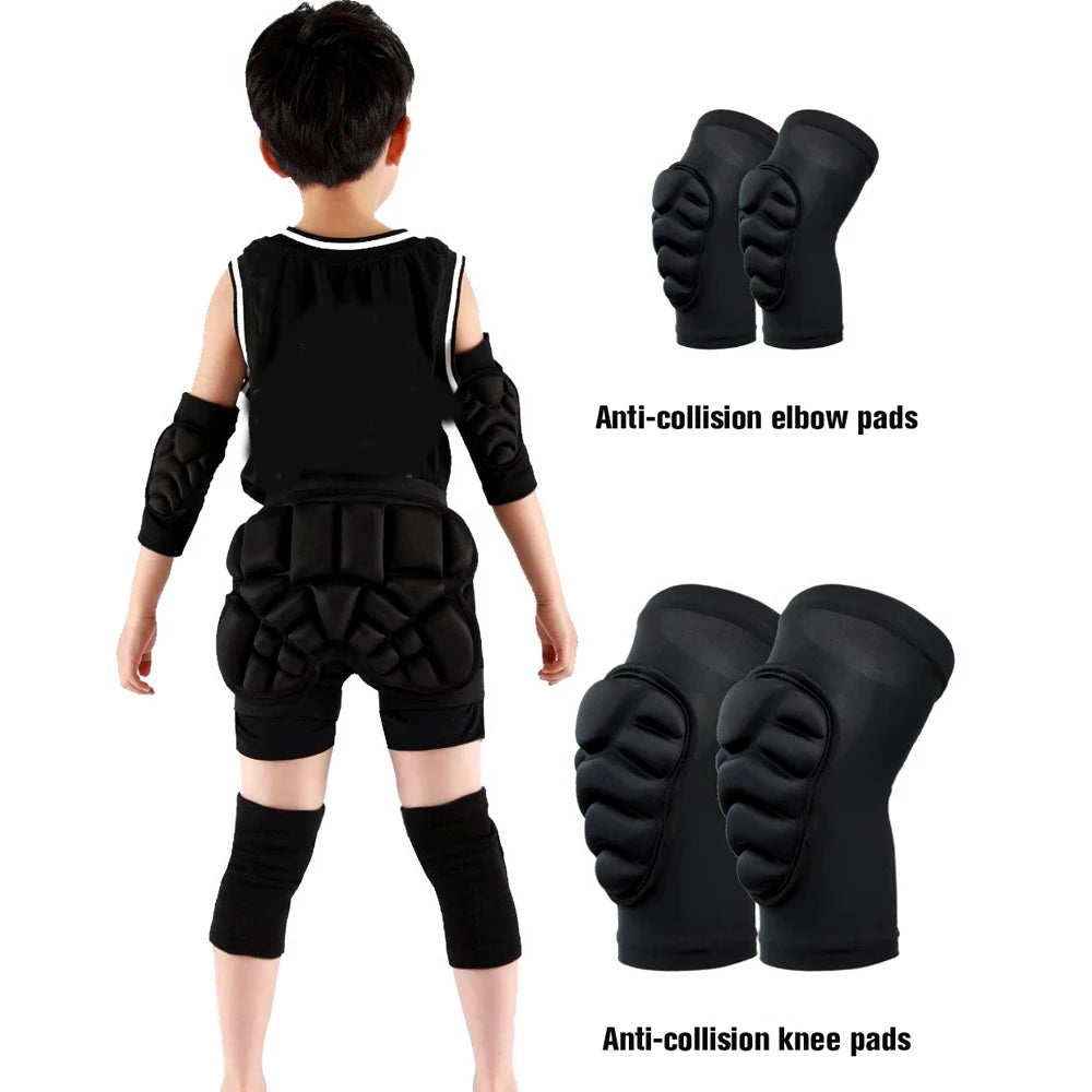 Thick Sponge Knee Pads & Elbow Sleeves for Kids Sports