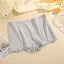 Women's Cotton Seamless Sports Boxers - Cozy Solid Briefs, XS-XL