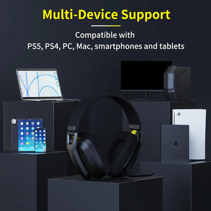 BINNUNE BW06 Wireless Gaming Headset with Mic for PS5/PC