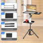 Adjustable Projector Tripod Stand for Laptop, Mic & Desk