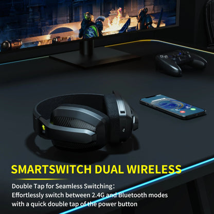 BINNUNE BW06 Wireless Gaming Headset with Mic for PS5/PC