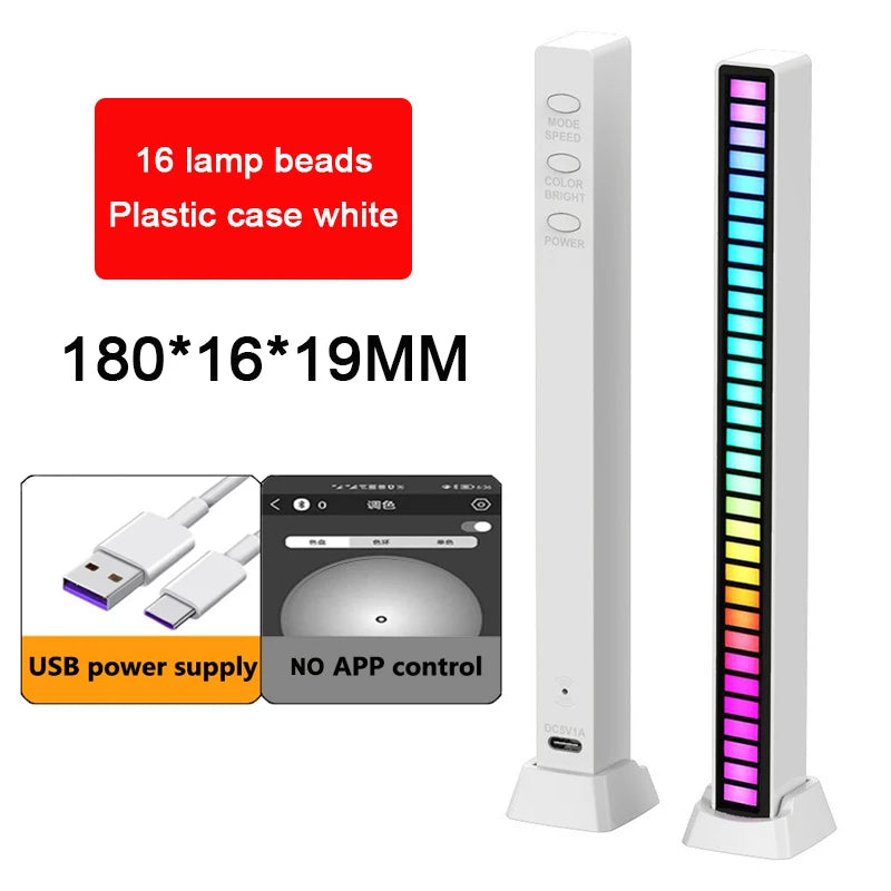 RGB Sound Control LED Lamp with APP for Desktop Ambient Light