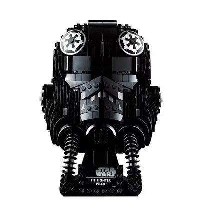 Space Battle Pilot Helmet Model – Building Block Set for Collectors & Kids