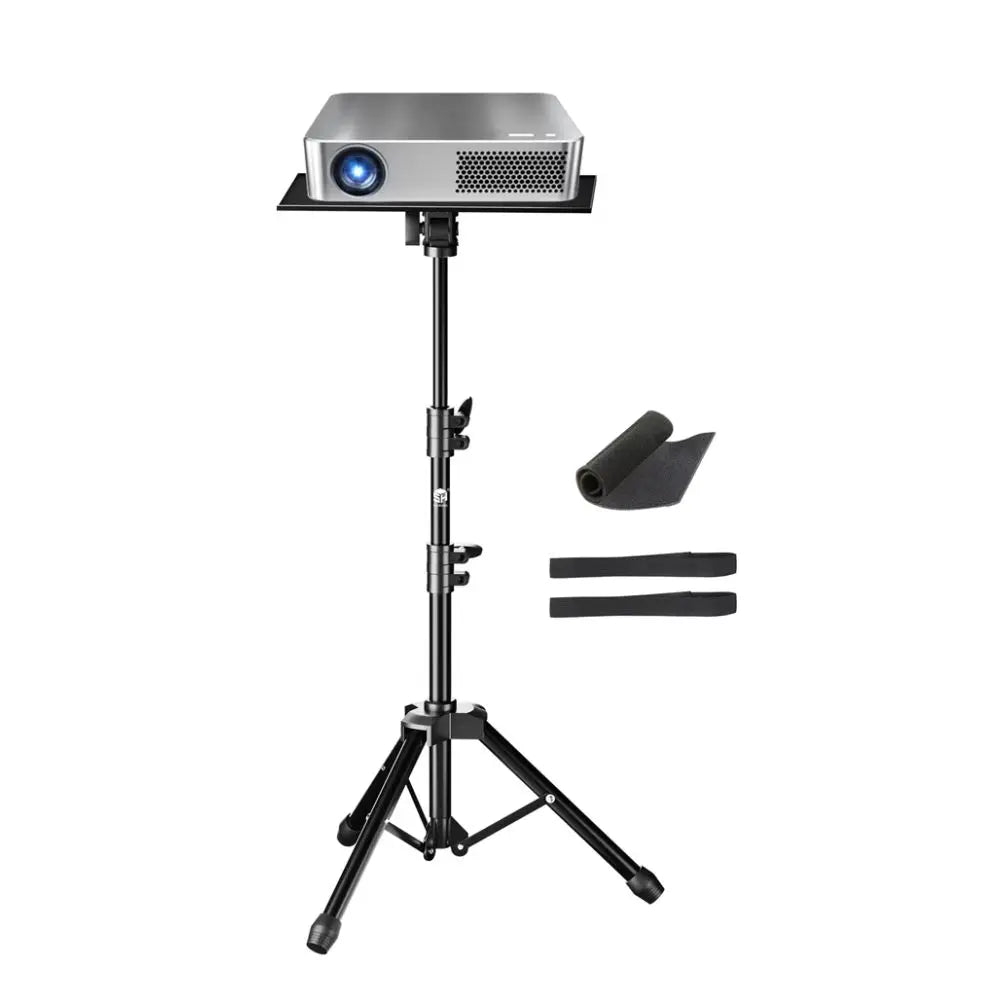 Adjustable Projector Tripod Stand for Laptop, Mic & Desk