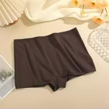 Women's Cotton Seamless Sports Boxers - Cozy Solid Briefs, XS-XL
