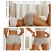 Women's Cotton Seamless Sports Boxers - Cozy Solid Briefs, XS-XL