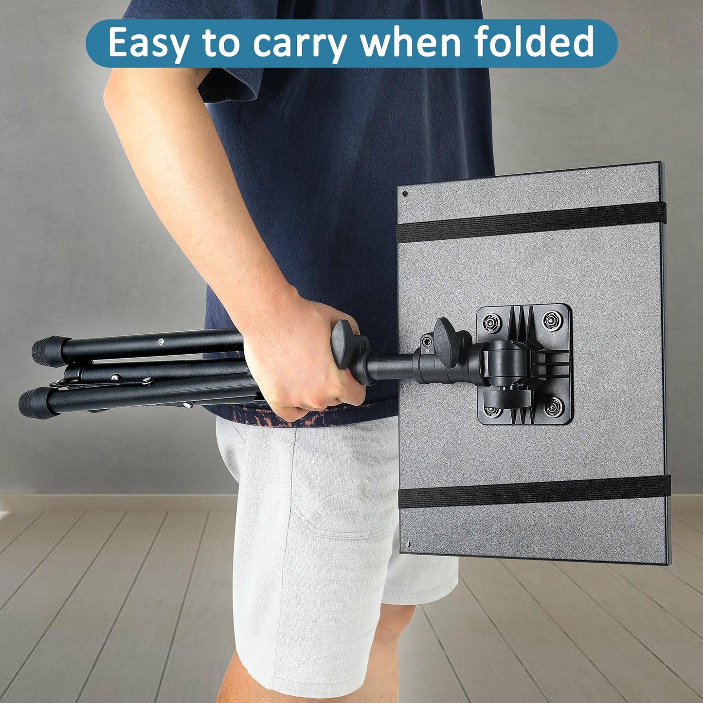 Adjustable Projector Tripod Stand for Laptop, Mic & Desk