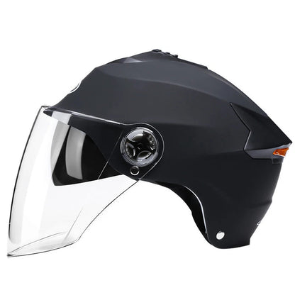 Motorcycle Helmet with LED Lights – Dual Visor Scooter & Bike Helmet for Men & Women