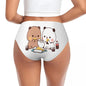 Custom Women’s Mochi Cat Peach & Goma Panties – Cute & Comfortable Briefs