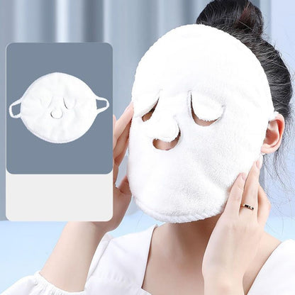 2Pcs Reusable Hot & Cold Face Towel Masks for Skincar