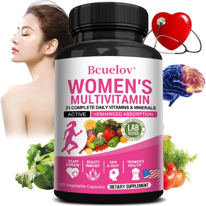 Women’s Daily Multivitamin for Energy, Heart, Skin & Immunity