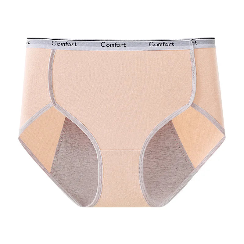 Women's Leakproof Menstrual Underwear – High-Waist Cotton Period Panties for Comfort & Protection