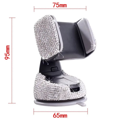 2024 Pink Diamond Car Phone Holder Stand for Women