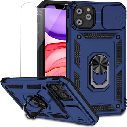 "iPhone 11 Case with Lens Cover & Kickstand Drop Protection"