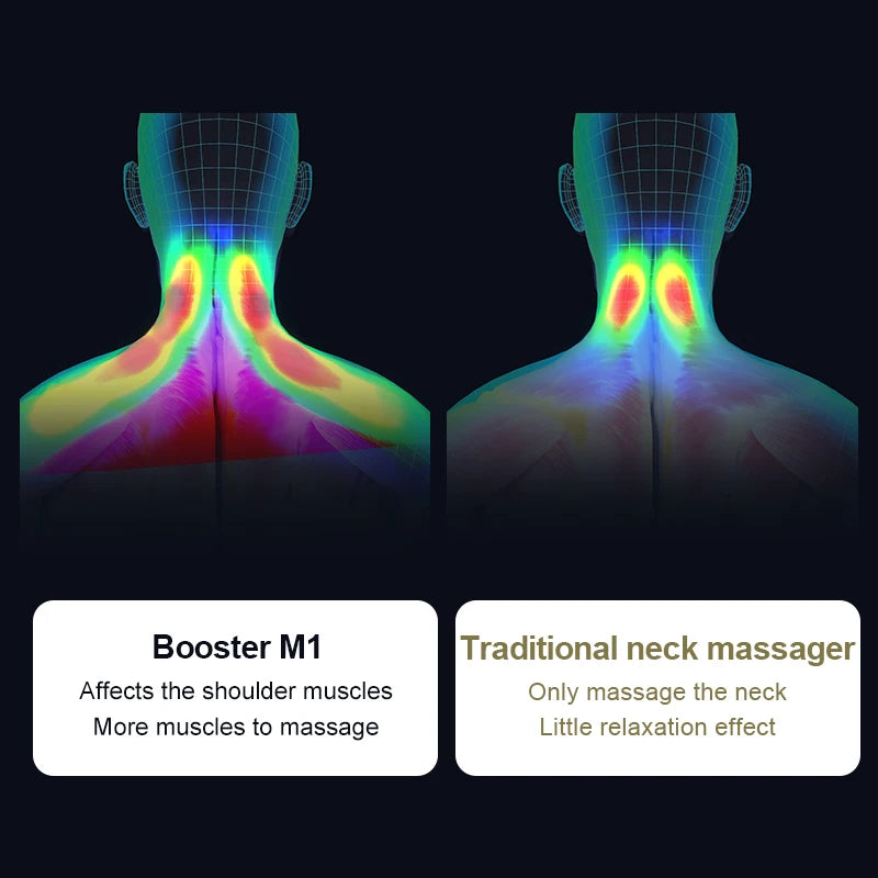 Cordless Electric Pulse Neck Massager for Pain Relief