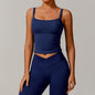 Brushed Vest Fitness Clothing Bra Women Cloudy High Intensity Sports Underwear Sling Gym Workout Breathable Back Yoga Tank Top