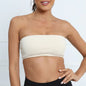 Strapless Sports Bra Women Padded Tube Tops Breathable Wrapped Chest Underwear Yoga Bra