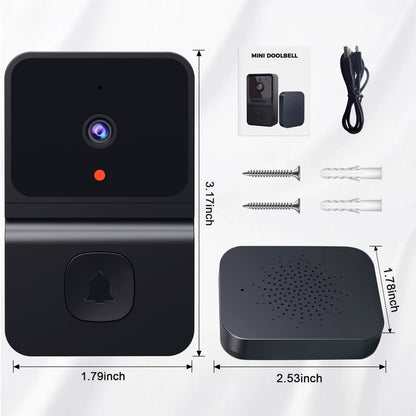 Smart Video Doorbell WiFi Tuya Wireless, 2-Way Voice Call