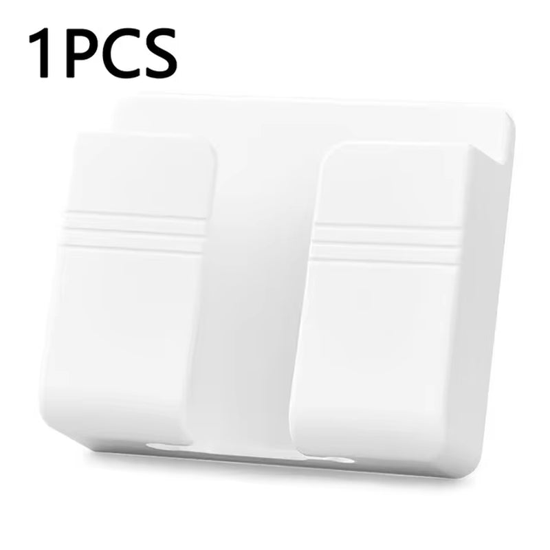 Wall Mounted Remote & Phone Holder with Charging Hook