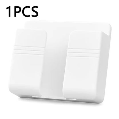 Wall Mounted Remote & Phone Holder with Charging Hook