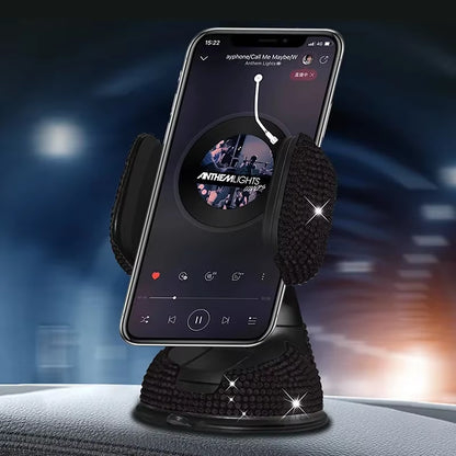 2024 Pink Diamond Car Phone Holder Stand for Women