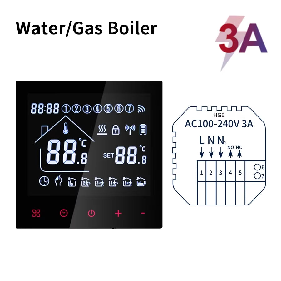 WiFi Smart Thermostat for Heating, Tuya & Alexa Compatible