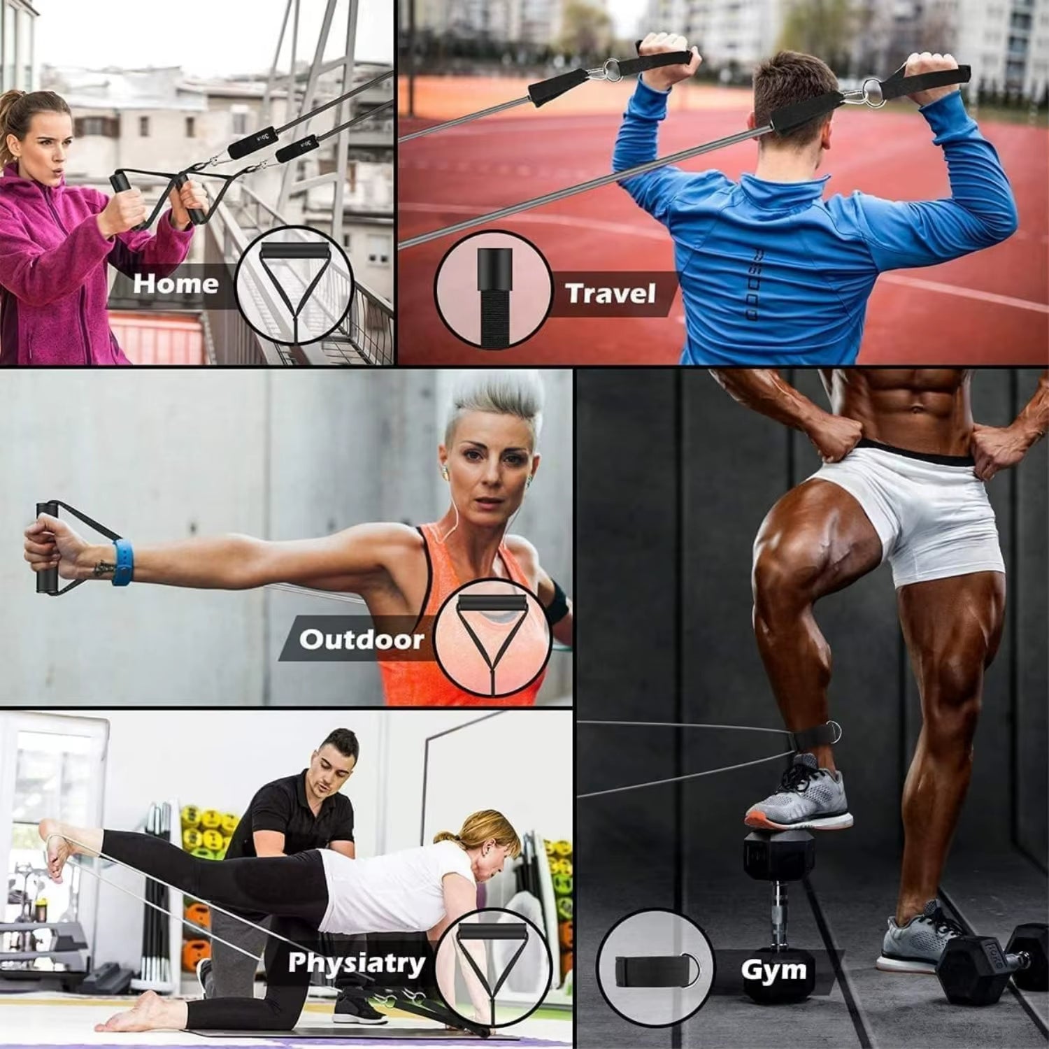 Premium Resistance Bands Set for Full Body Strength Training