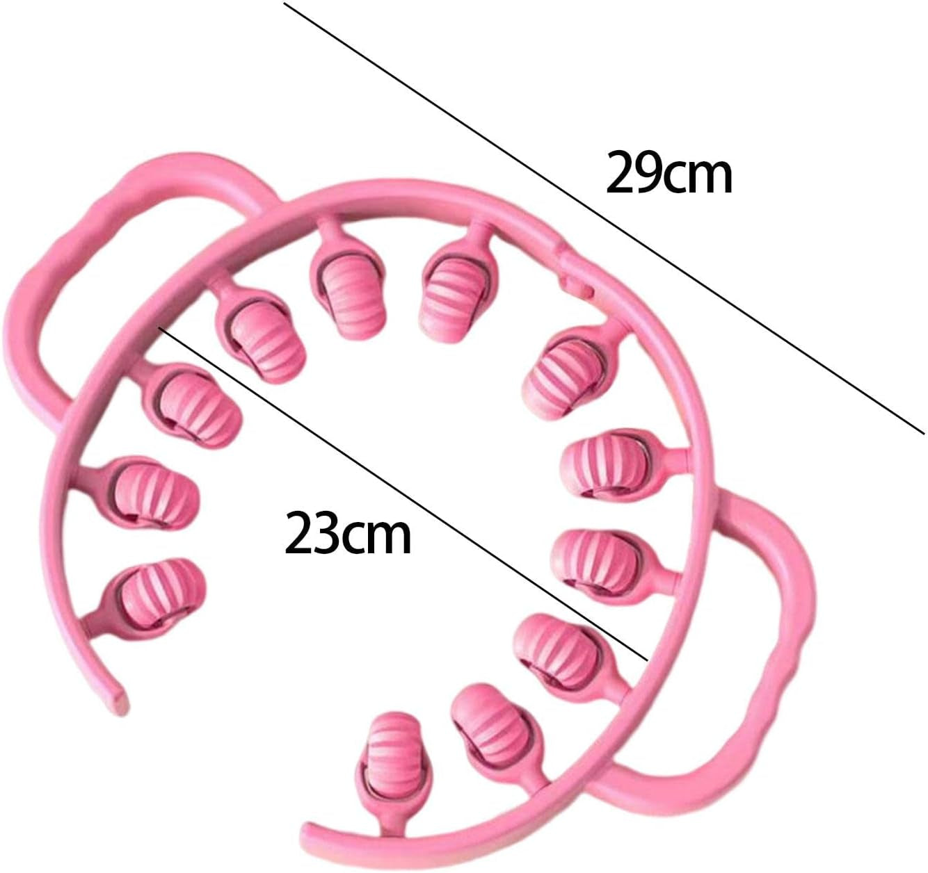 12-Wheel Handheld Leg Massager – Muscle Roller Tool