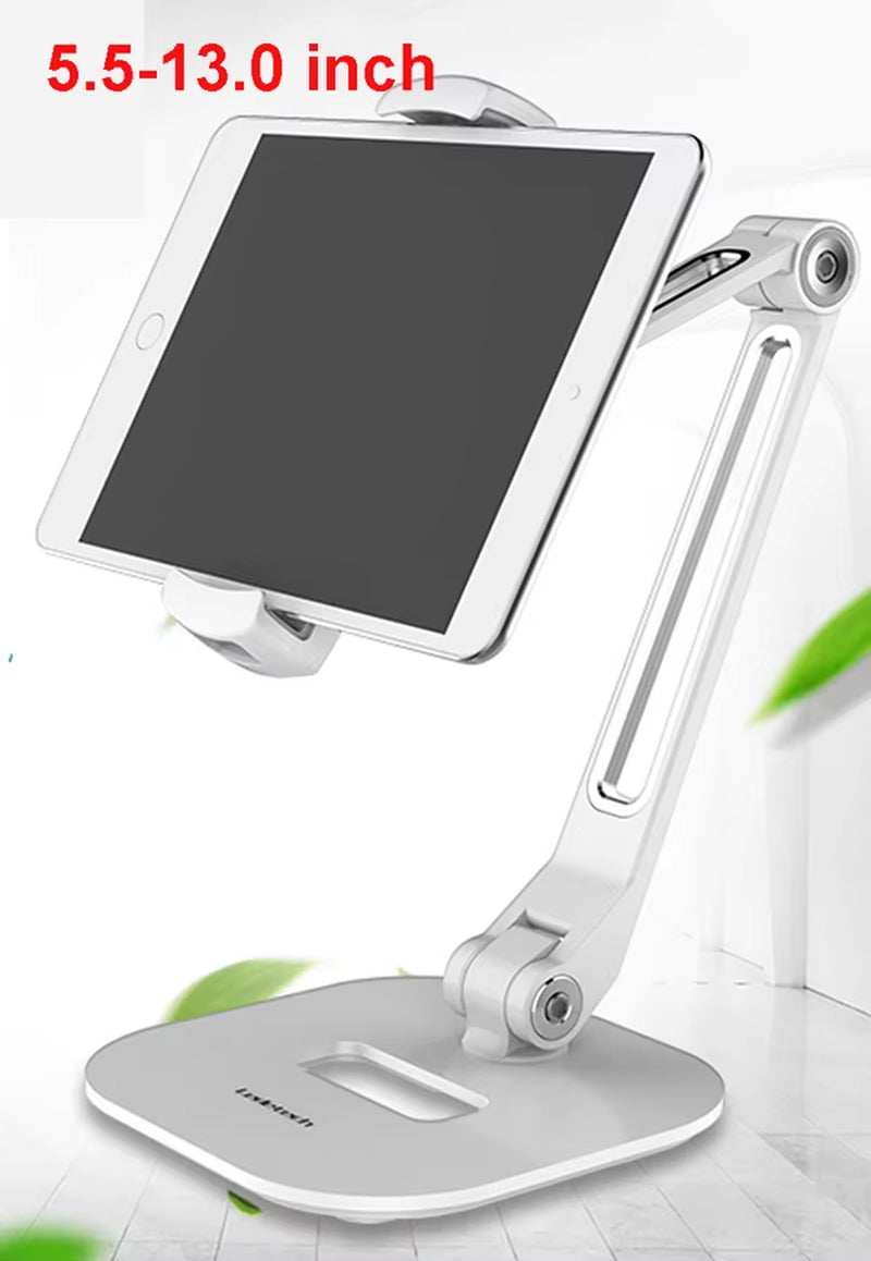 360° Rotation Tablet Stand Metal Base Foldable Phone Holder