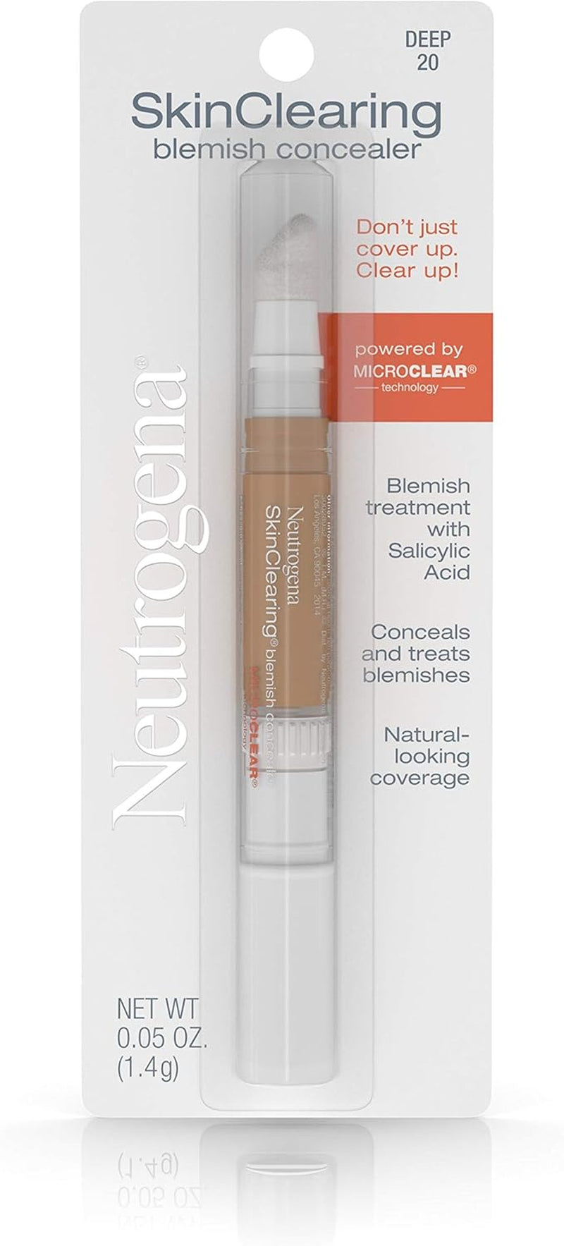 Blemish Concealer with Salicylic Acid – Oil-Free, Non-Comedogenic, Deep 20