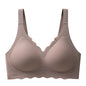 Traceless Plus Size Women Underwear No Steel Rings Gather Fixed Cup Prevent Sagging Soft Support Comfortable Thin Sports Bra
