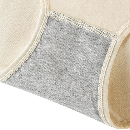 Women's Cotton Menstrual Underwear – Breathable Mid-Rise Period Panties for Comfort & Protection