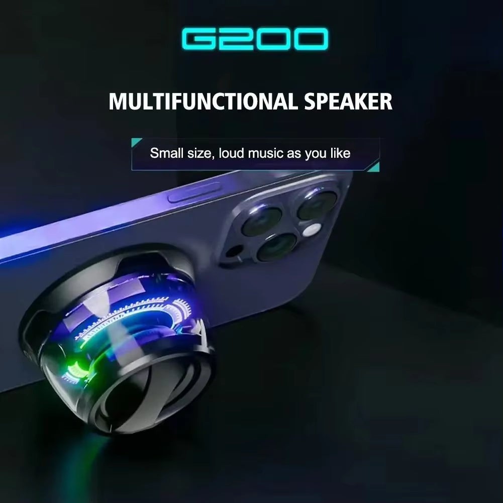 G200 Magnetic Bluetooth Speaker: RGB Stereo, Portable, Bluetooth 5.3