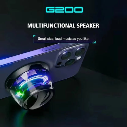 G200 Magnetic Bluetooth Speaker: RGB Stereo, Portable, Bluetooth 5.3