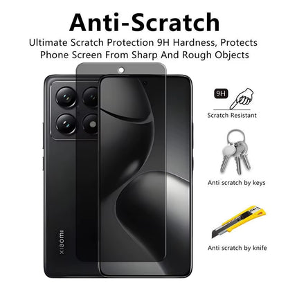 14T Pro Privacy Tempered Glass Screen & Lens Protector