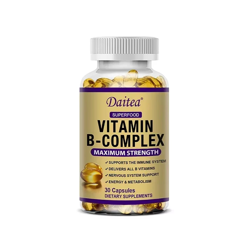 Vitamin B-Complex Supplement for Energy, Immunity & Metabolism