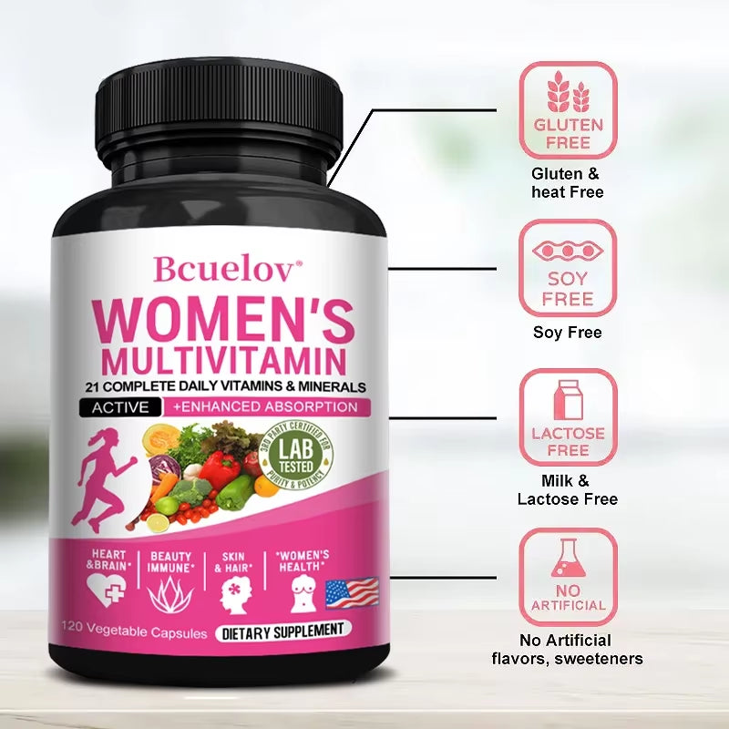 Women’s Daily Multivitamin for Energy, Heart, Skin & Immunity
